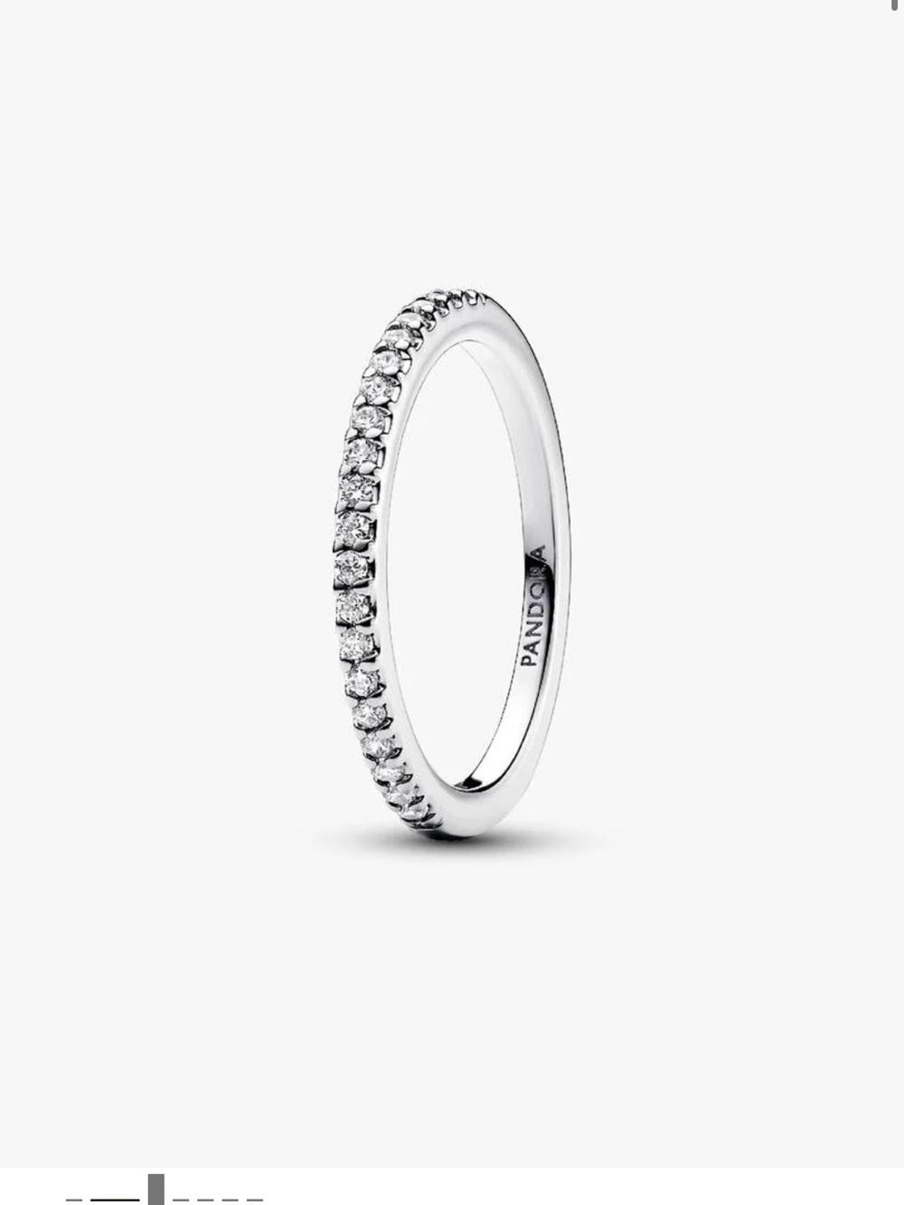 Pandora Silver Sparkling Ring Band